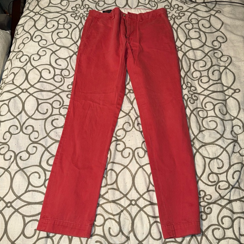 Men's Dark Pink Chino Pants
